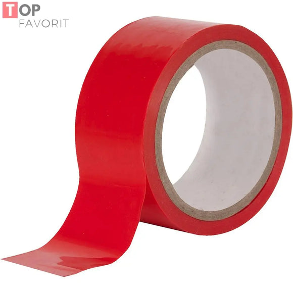 Banda adeziva colorata 48 mm x 66 m ROSU TOP FAVORIT