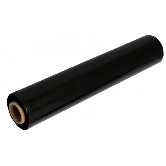 Folie stretch pentru uz manual, 1.5kg, 23 mic., negru, tub. 300g