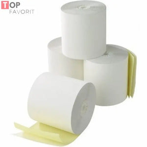 Rola din hartie autocopiativa, 76mm x 15m, 2 ex, 56-57 g/mp TOP FAVORIT