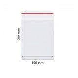 Punga cu sistem de inchidere (ziplock), 150 x 200mm, 100 buc./set